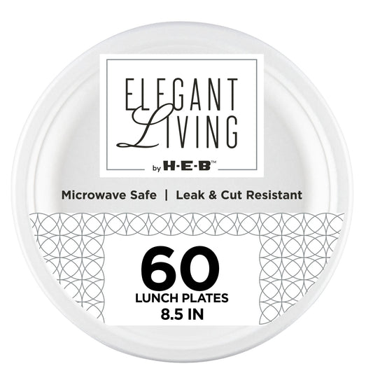 Elegant Living by H-E-B 8.5" Round Paper Plates