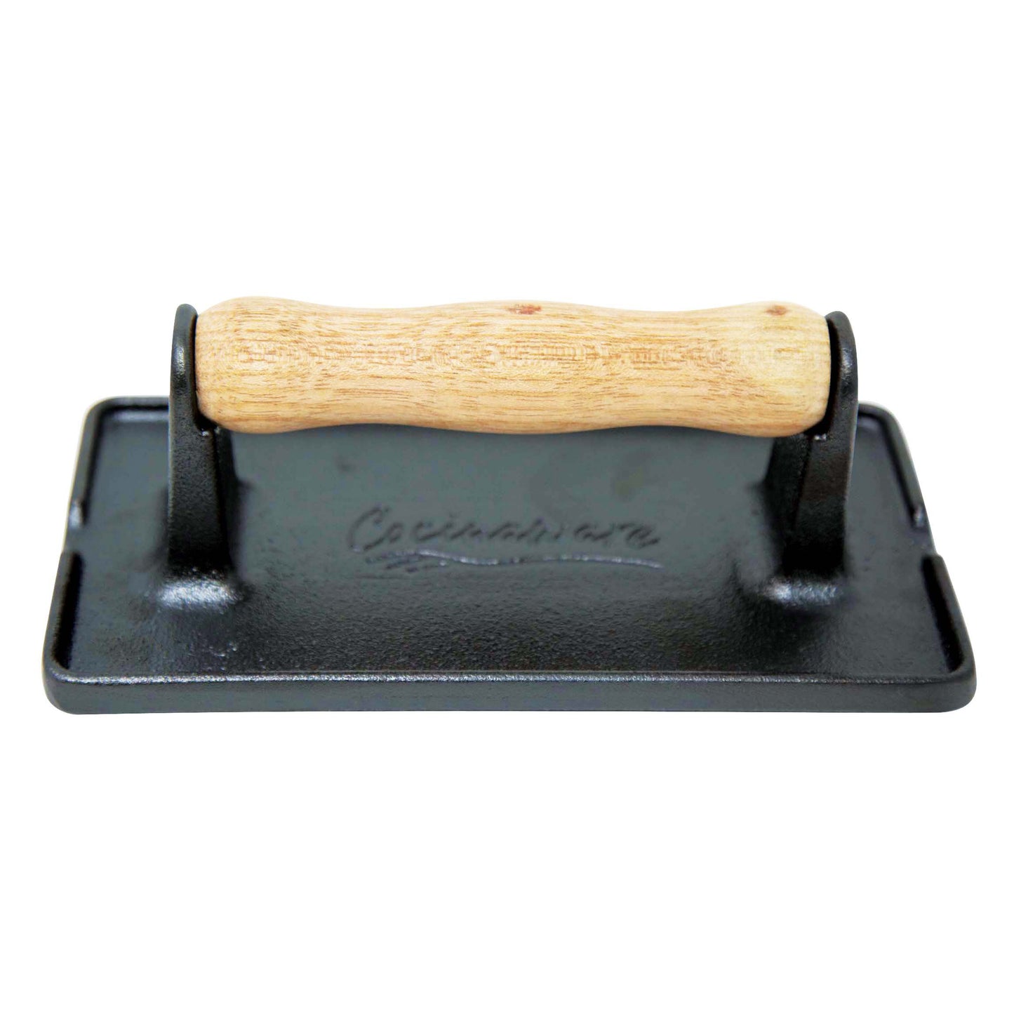 Cocinaware Pre-Seasoned Cast Iron Bacon & Grill Press