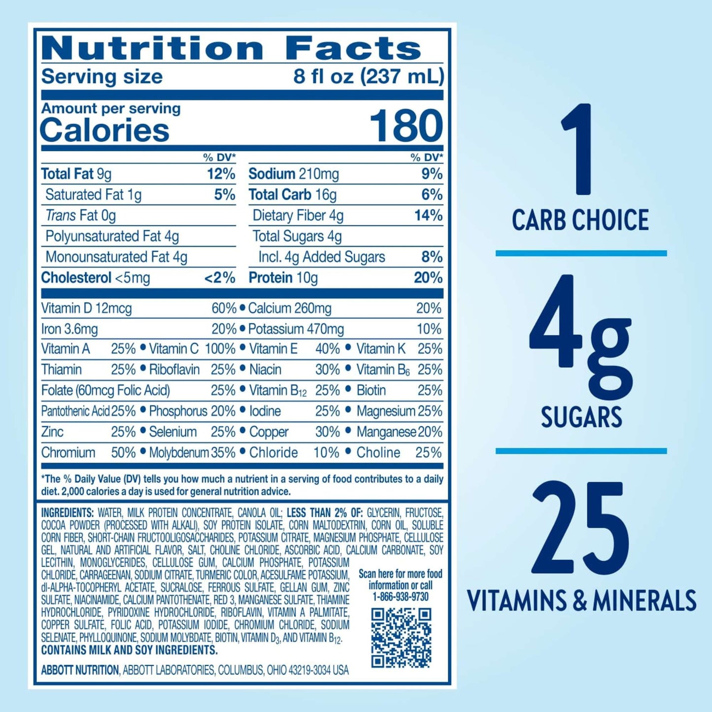 Glucerna 10g Protein Diabetes Nutritional Shake - Rich Chocolate, 8 fl oz Bottles