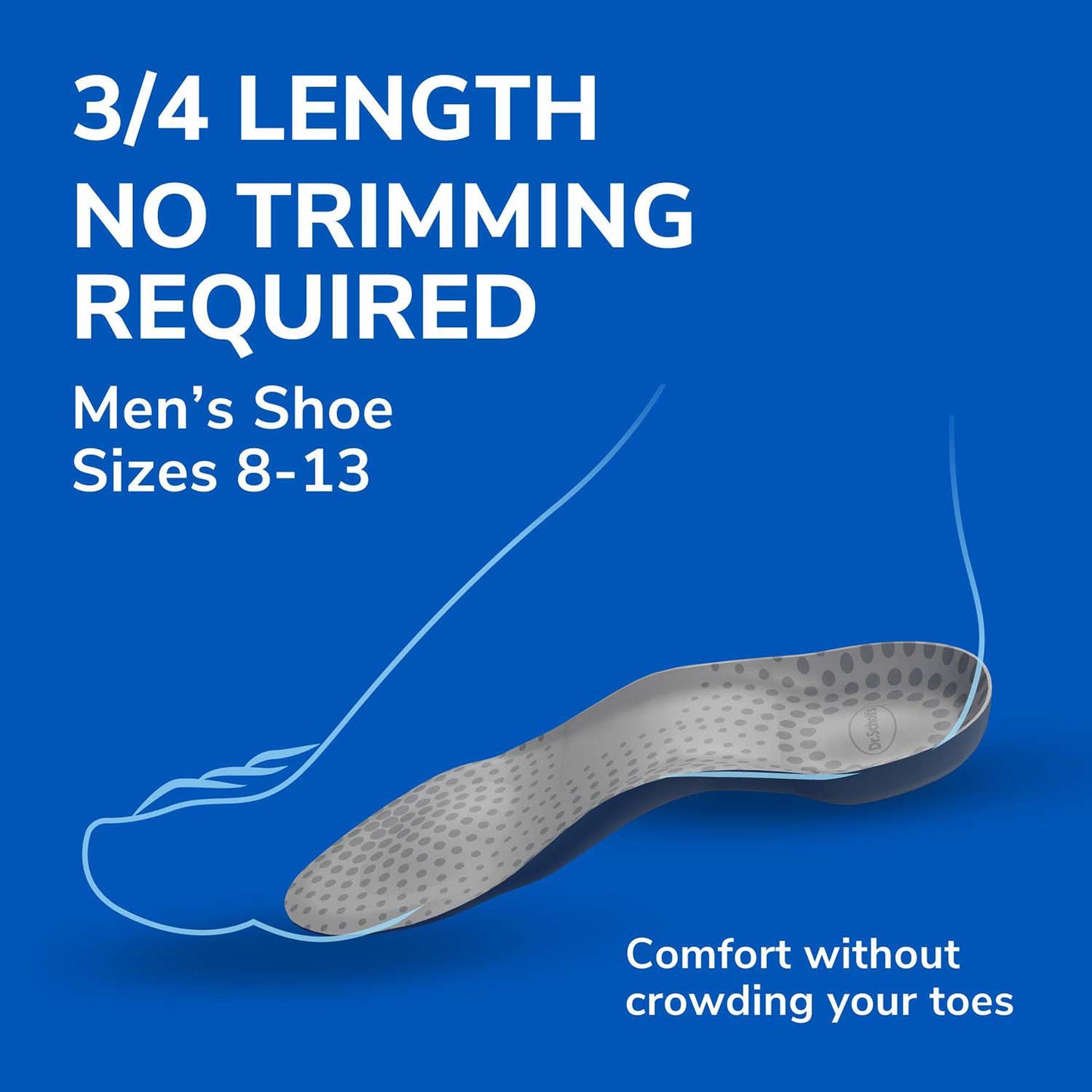 Dr. Scholl's Comfort Tri-Comfort Insoles, Men's Size 8-12