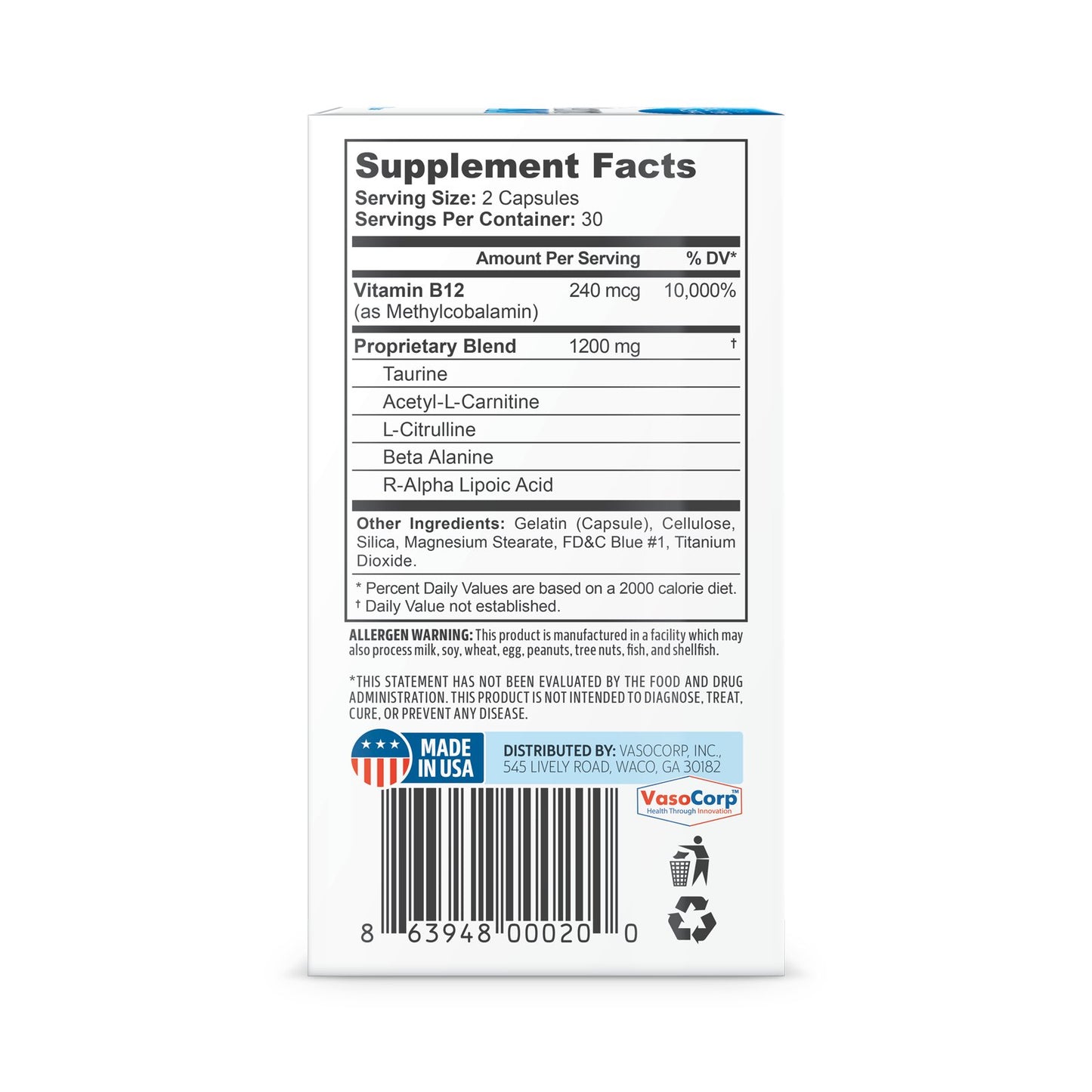NeuropAWAY Nerve Support Formula Capsules