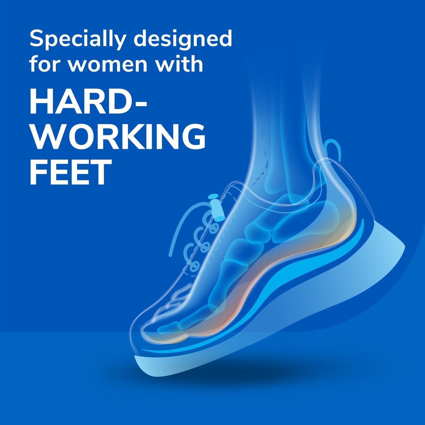 Dr. Scholl's Comfort & Energy Work Insoles with Massaging Gel - Women's 6-10