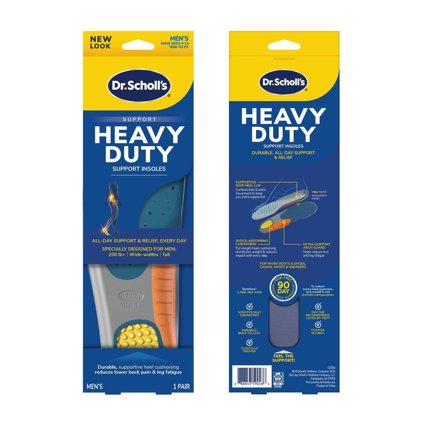 Dr. Scholl's Heavy Duty Support Insoles - Men's Trim to Fit