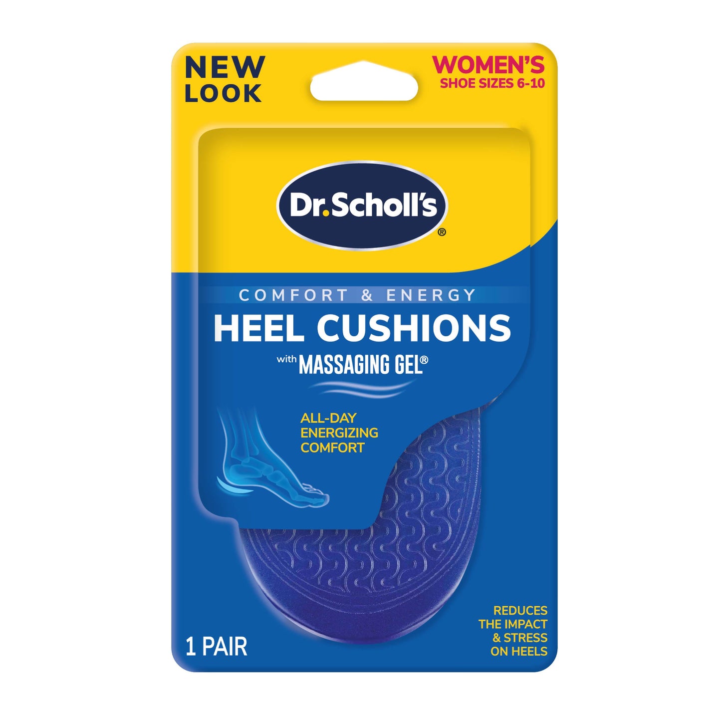 Dr. Scholl's Massaging Gel Heel Cushions Women's Size 6-10