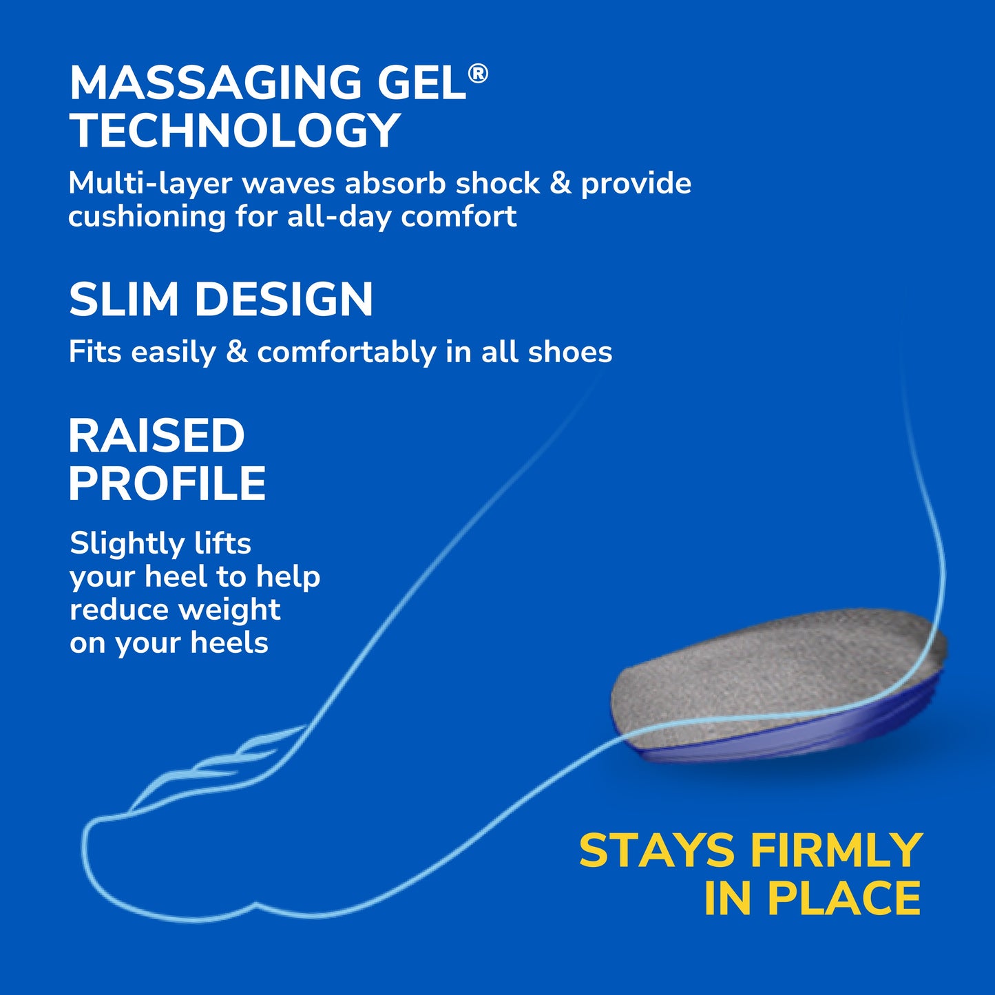 Dr. Scholl's Massaging Gel Heel Cushions Women's Size 6-10