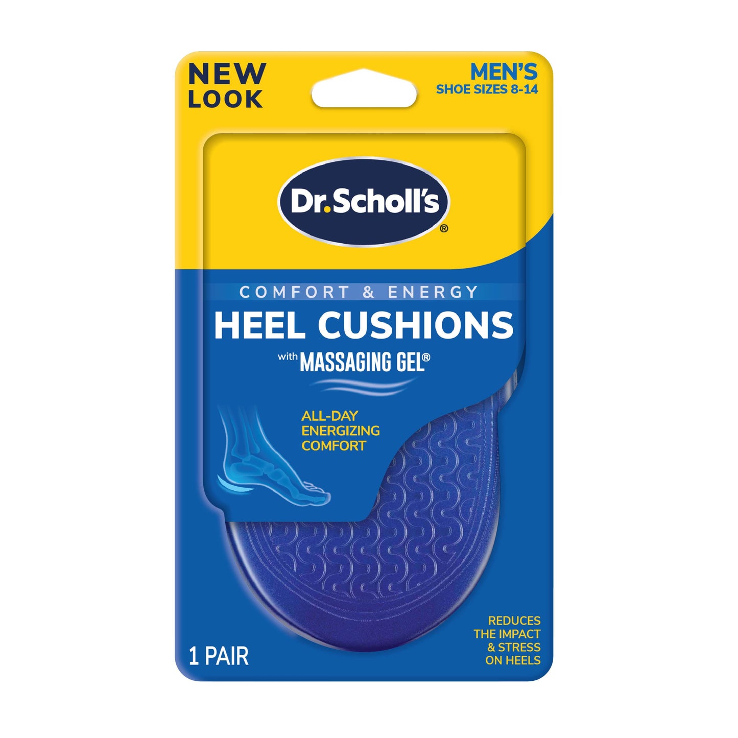 Dr. Scholl's Massaging Gel Heel Cushions Men's Size 8-13