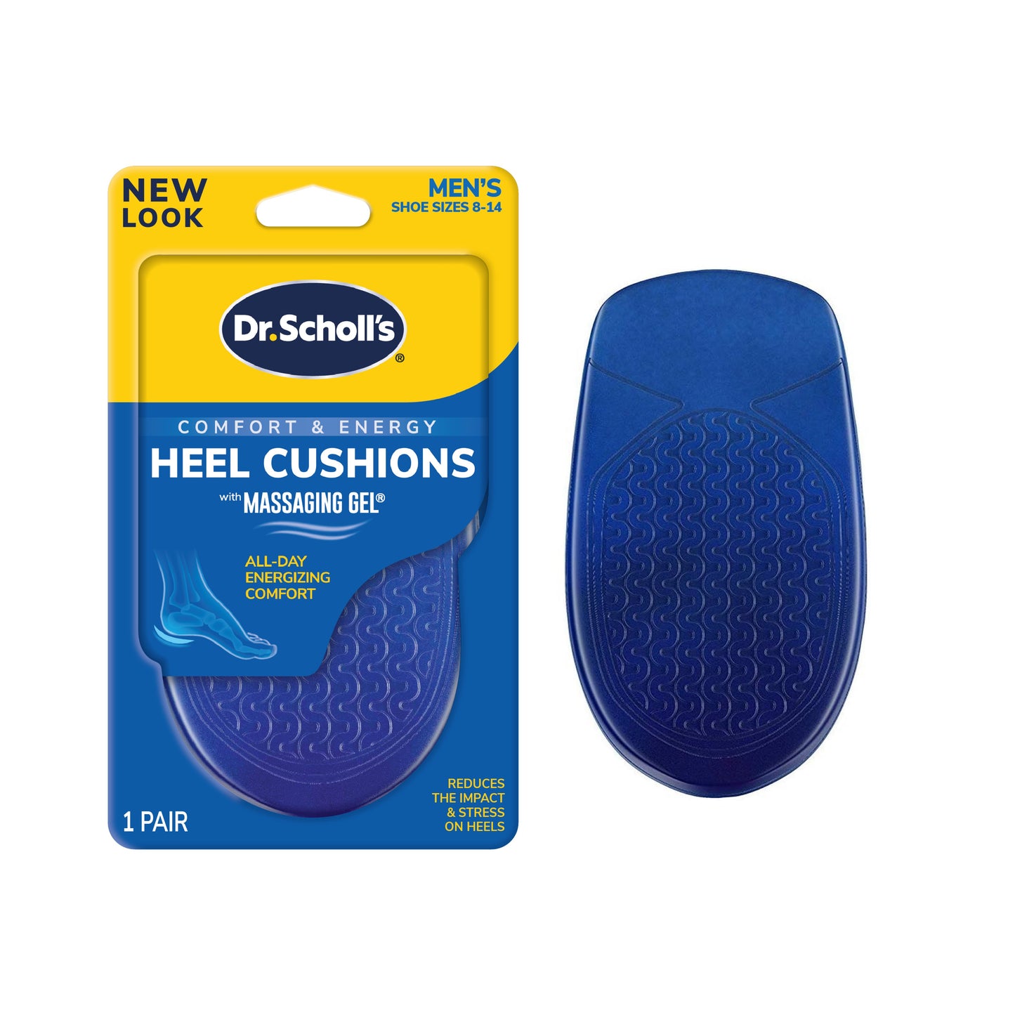 Dr. Scholl's Massaging Gel Heel Cushions Men's Size 8-13