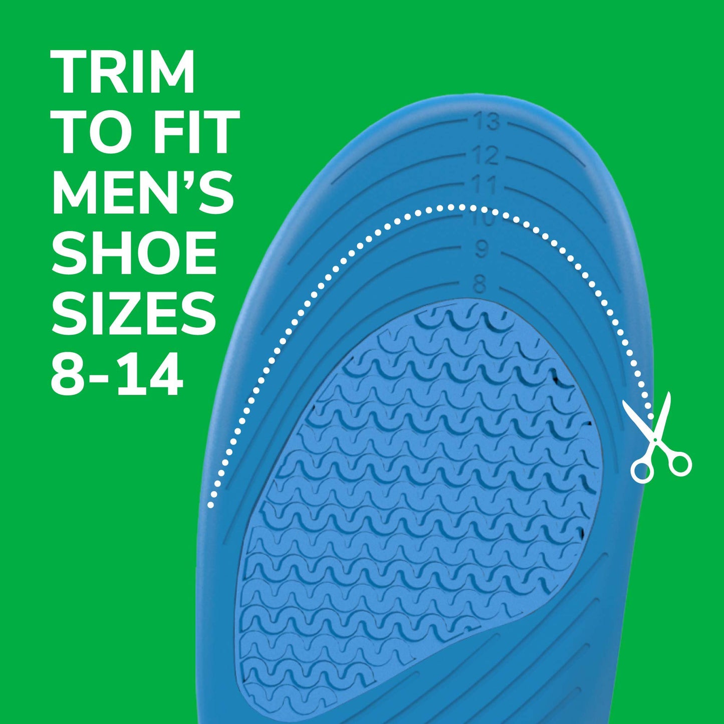 Dr. Scholl's All-Purpose Sport & Fitness Comfort Insoles, Men's, 1 Pair, Trim to Fit