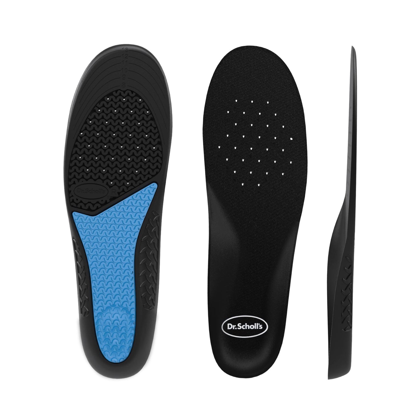 Dr. Scholl's Work All-Day Superior Comfort Insoles with Massaging Gel - Men's Trim to Fit
