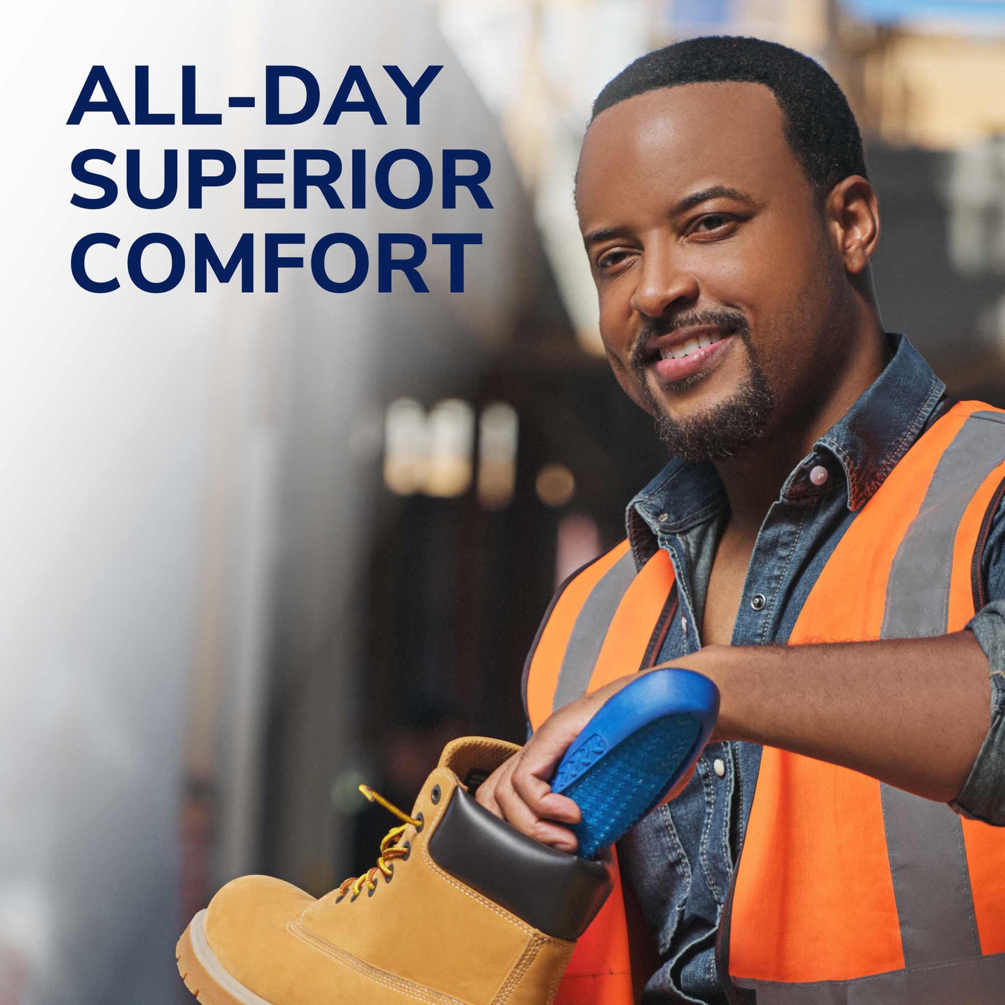 Dr. Scholl's Work All-Day Superior Comfort Insoles with Massaging Gel - Men's Trim to Fit