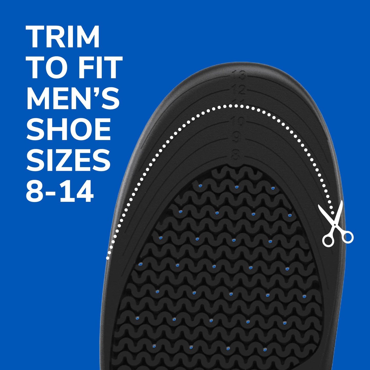 Dr. Scholl's Work All-Day Superior Comfort Insoles with Massaging Gel - Men's Trim to Fit
