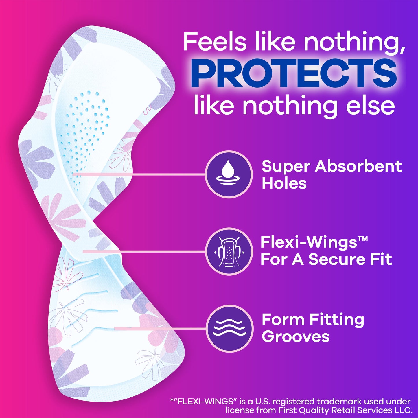 Always Always Radiant Feminine Pads, Size 2 Heavy with Wings, Light Clean Scent