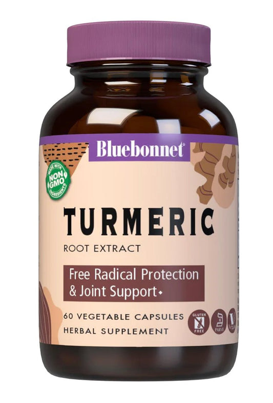 Bluebonnet Standardized Turmeric Root Extract Vegetable Capsules