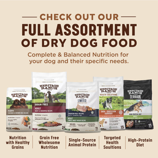 Heritage Ranch by H-E-B Adult Dry Dog Food - Chicken & Brown Rice