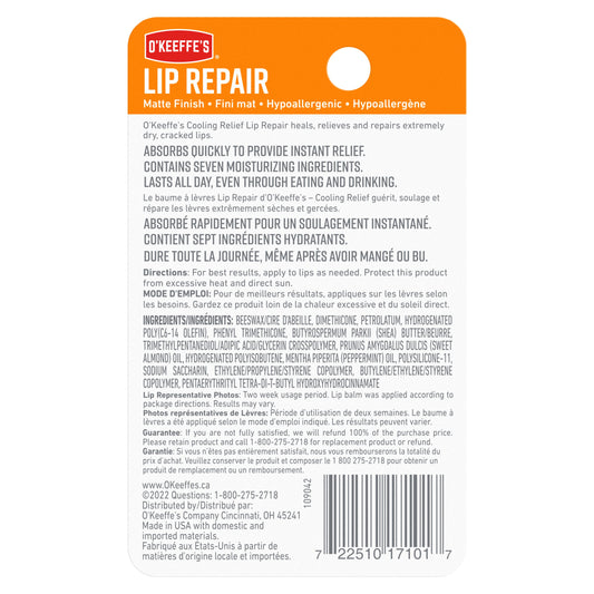 O'Keeffe's Lip Repair Cooling Relief Lip Balm