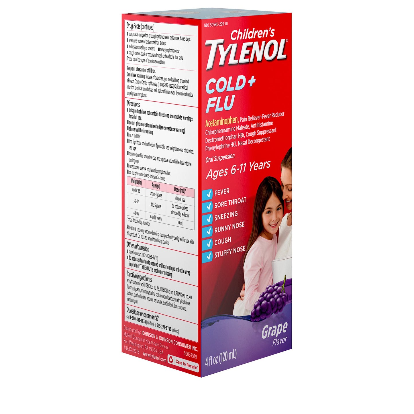Tylenol Children's Tylenol Cold + Flu Liquid - Grape