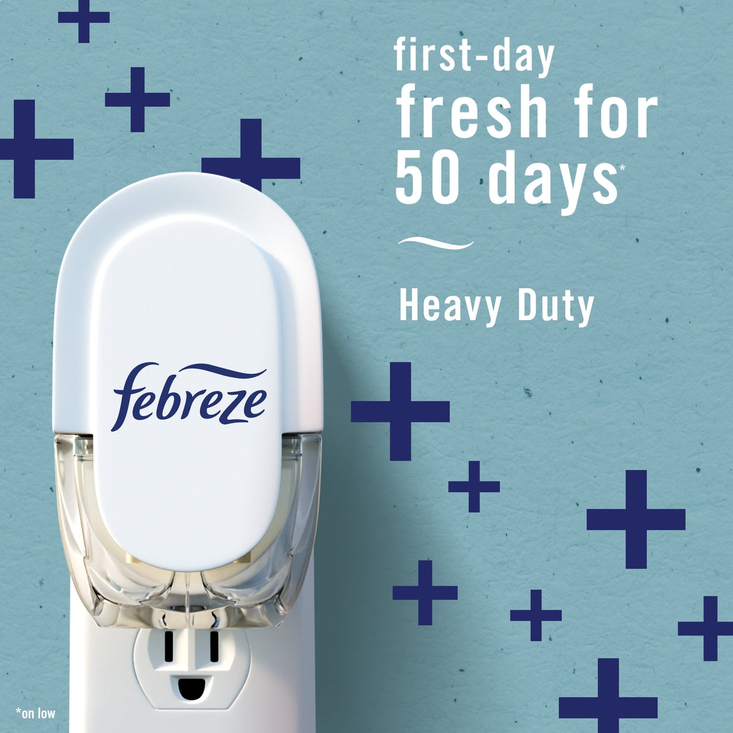 Febreze Plug In Air Freshener, Odor-Fighting Scented Oil Refill, Heavy Duty Crisp Clean