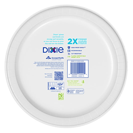 Dixie 10 in Disposable Paper Plates