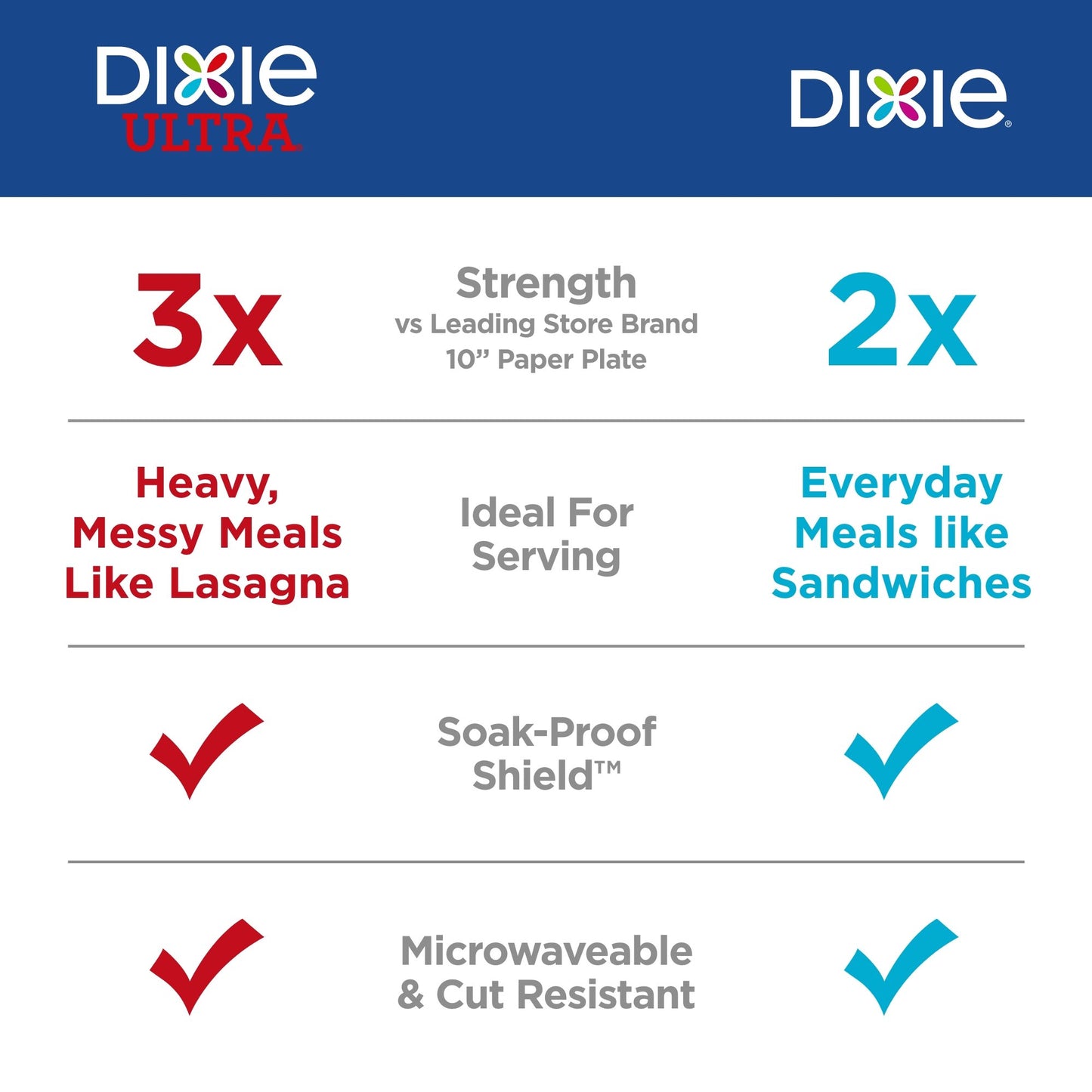 Dixie 10 in Disposable Paper Plates