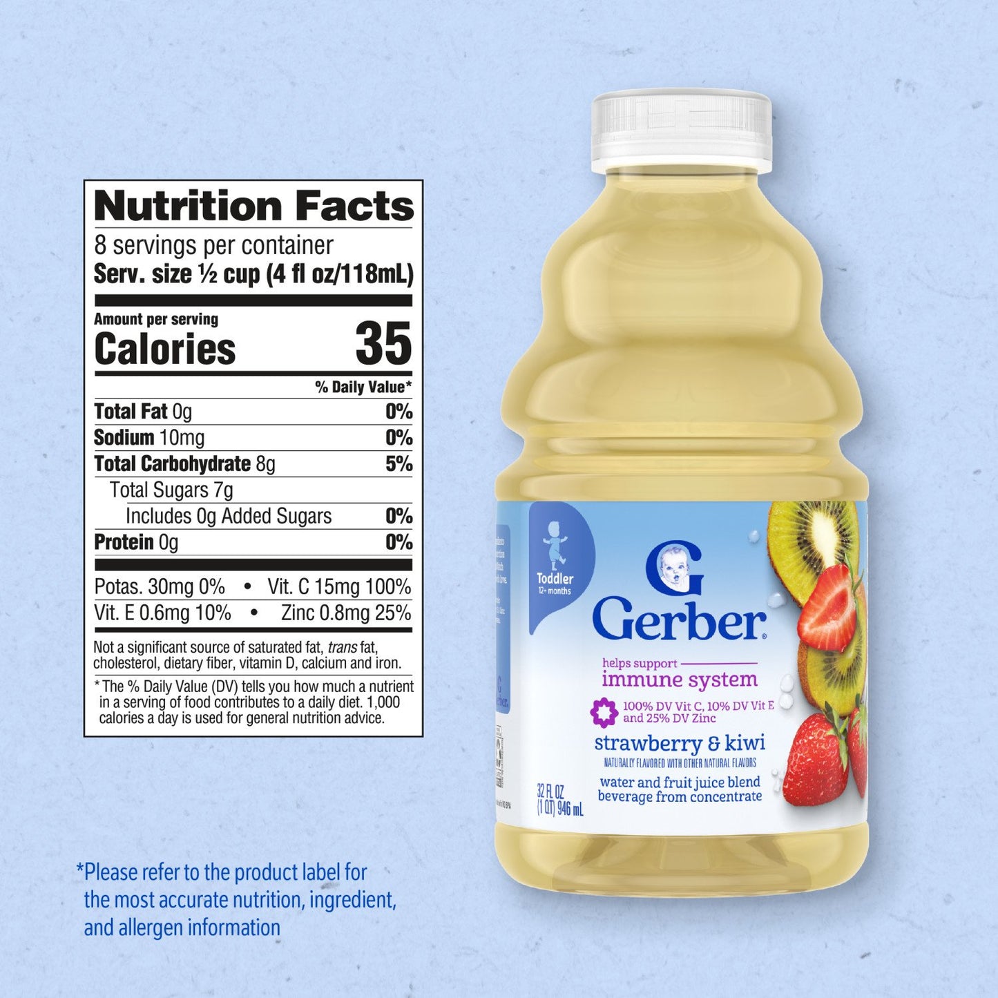 Gerber Toddler Juice - Strawberry Kiwi