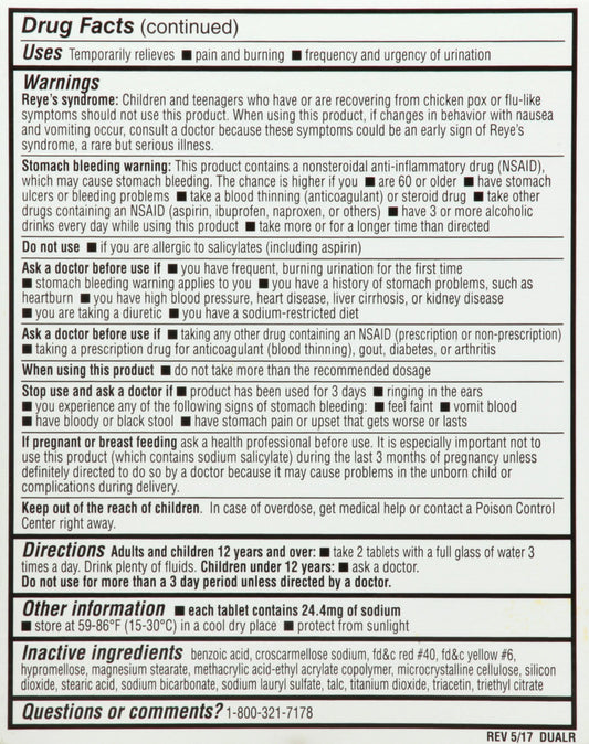 Preferred Antibacterial Plus Urinary Pain Relief