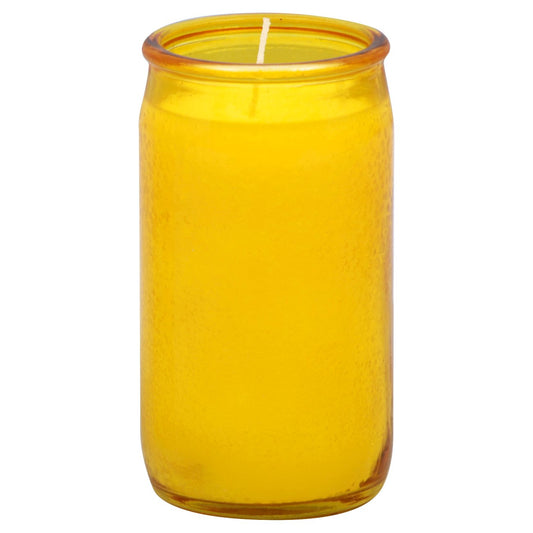 Reed Candle Clear Glass Candle - Yellow