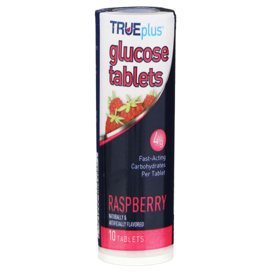 TRUEplus Raspberry Glucose Tablets