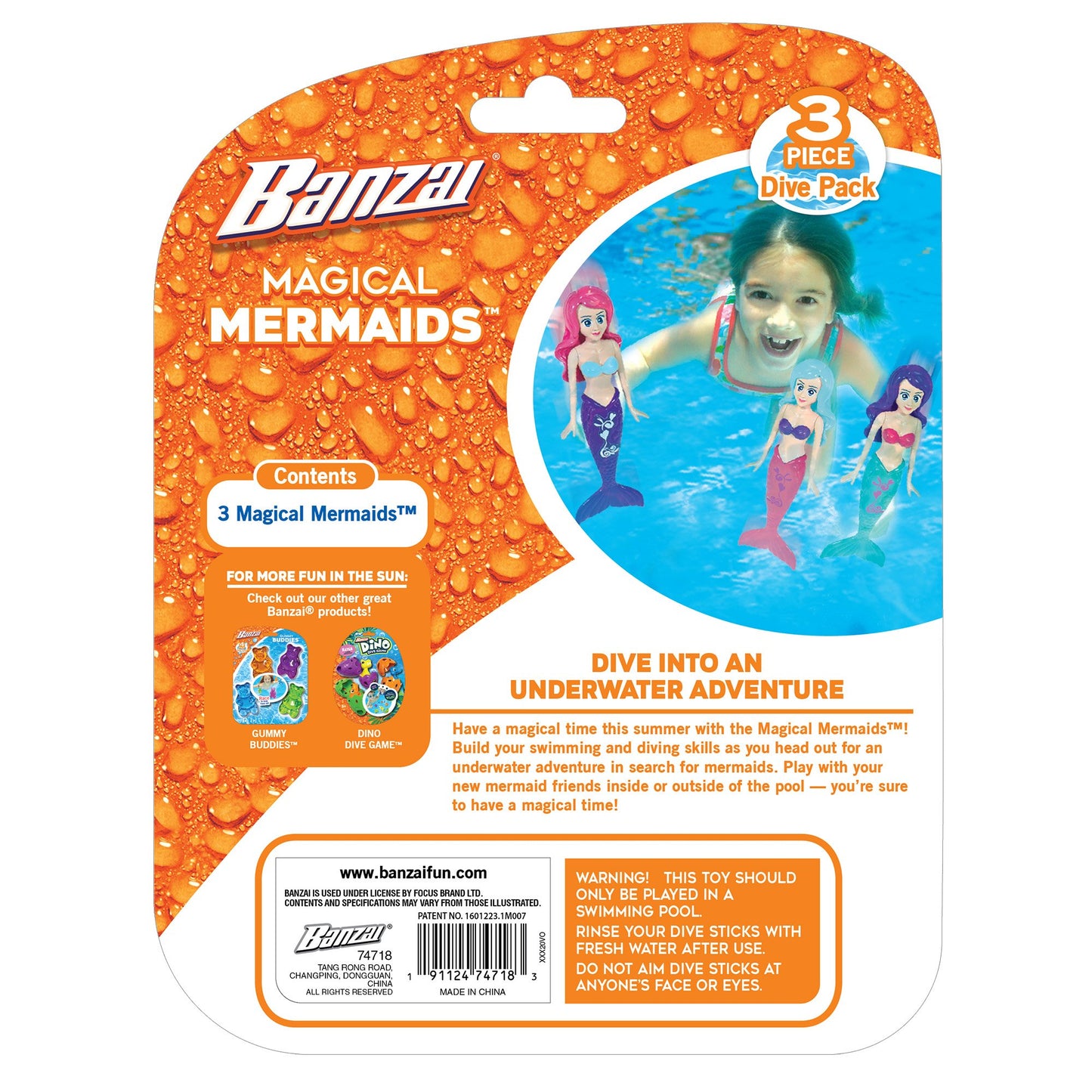 Banzai Magical Mermaids Dive Toys