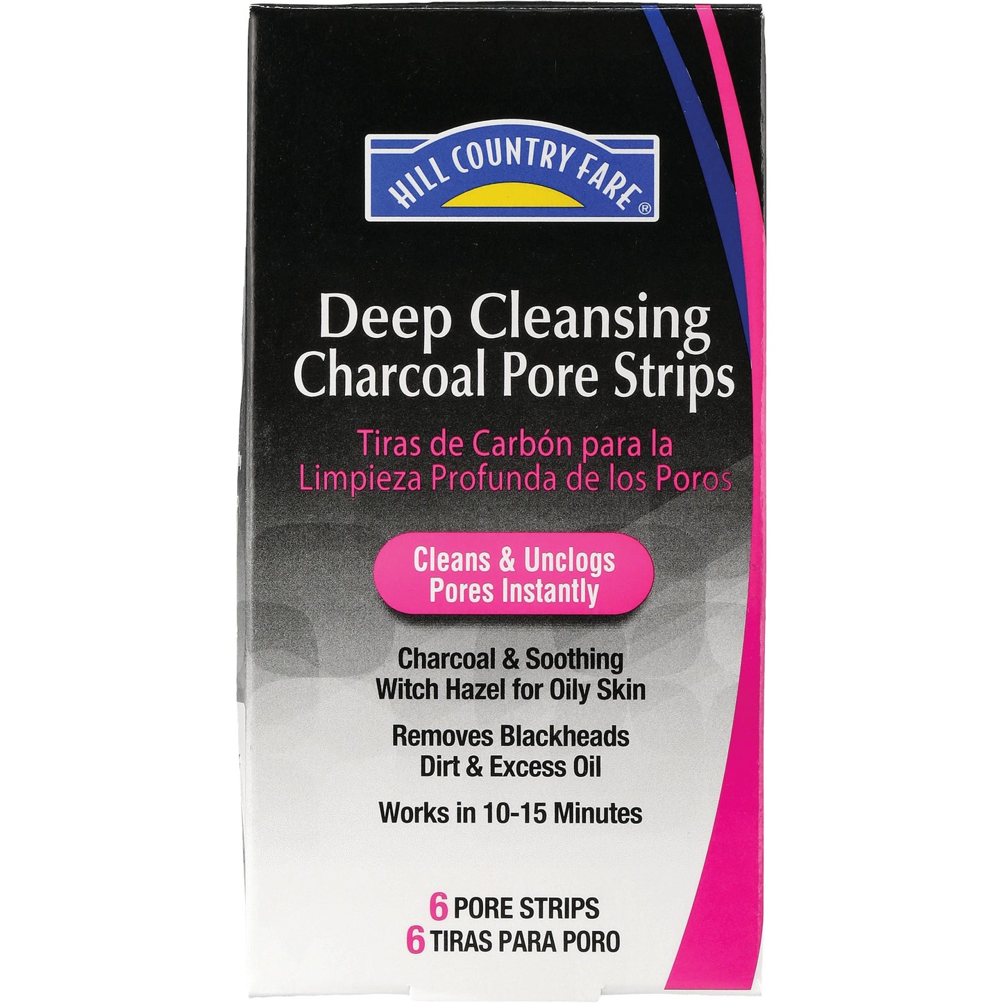 Hill Country Essentials Deep Cleansing Charcoal Blackheads Pore Strips
