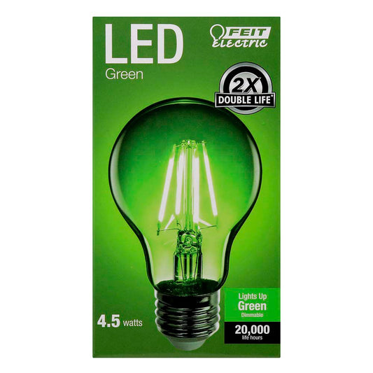 Feit Electric A19 4.5-Watt LED Light Bulb - Green