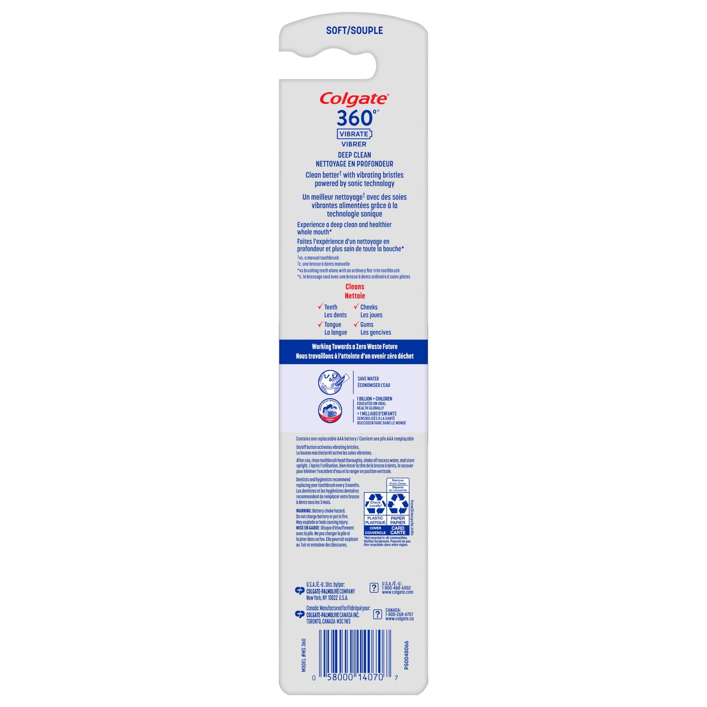 Colgate 360 Floss Battery Powered Toothbrush