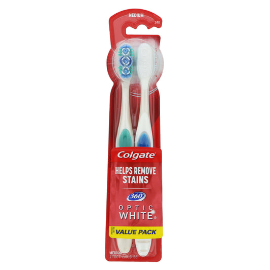 Colgate 360º Optic White Toothbrushes Value Pack