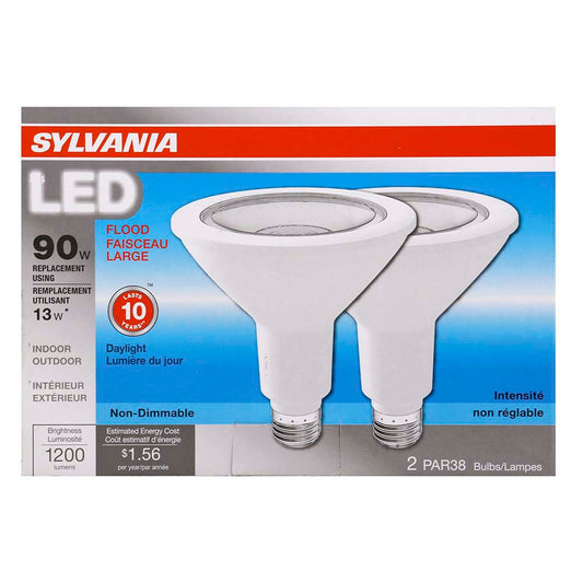 Sylvania PAR38 90-Watt Indoor LED Flood Light Bulbs - Daylight