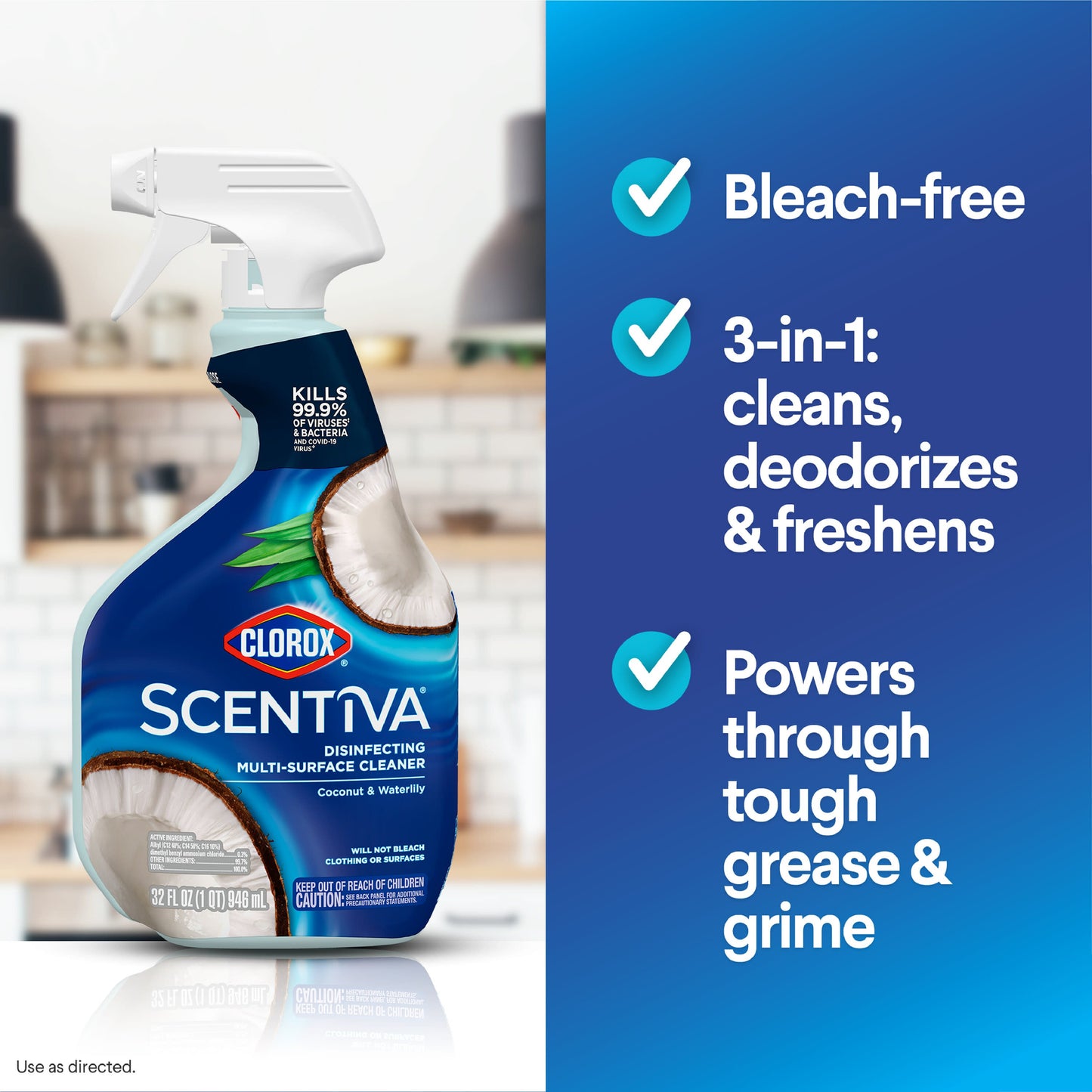 Clorox Scentiva Disinfecting Multi-Surface Cleaner - Coconut and Waterlily