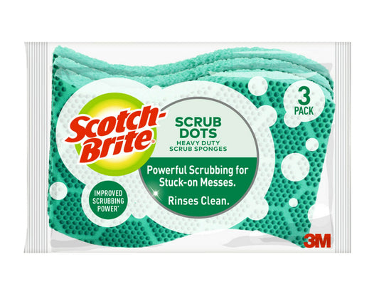 Scotch-Brite Heavy Duty Scrub Dots Sponges