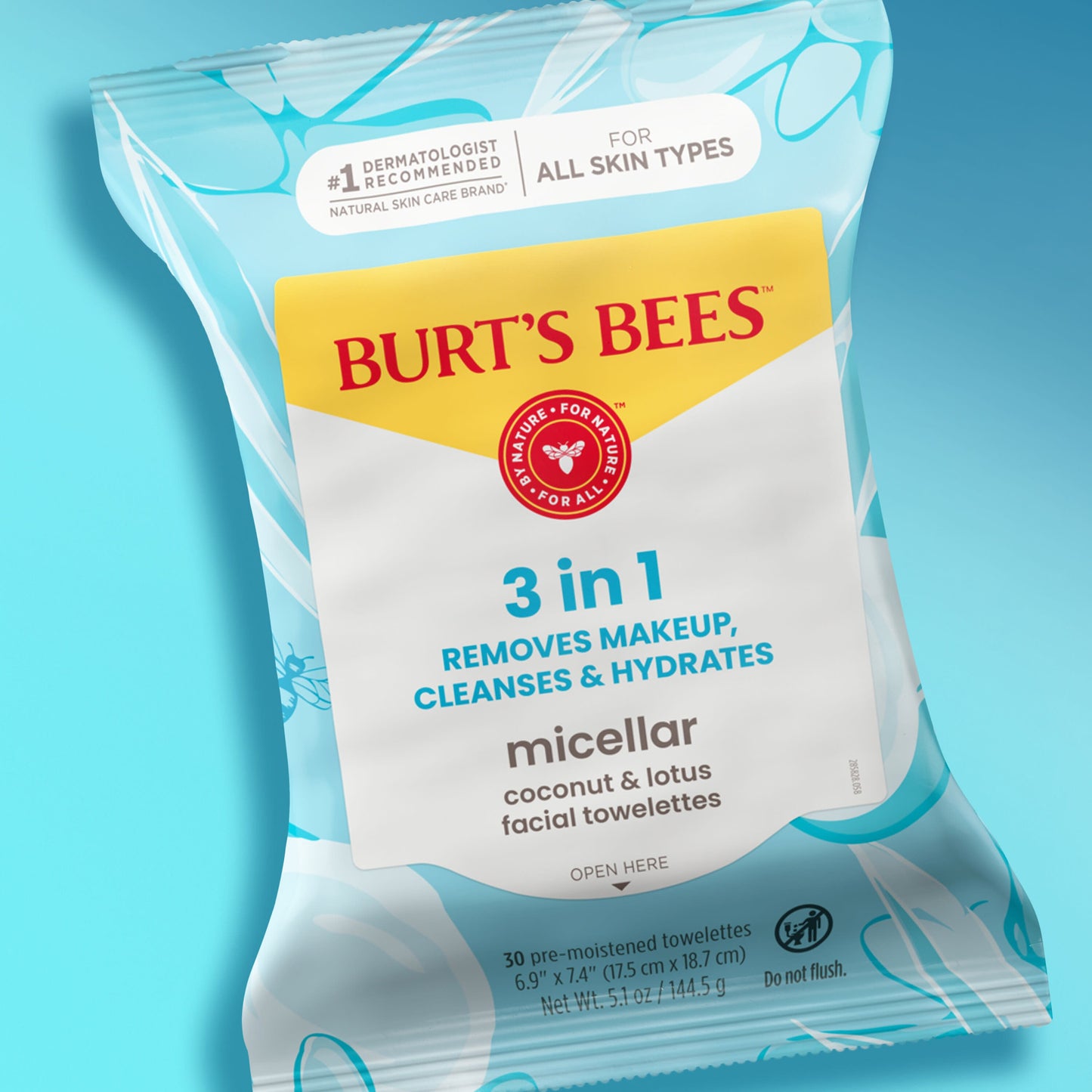 Burt's Bees Micellar Facial Towelettes with Coconut & Lotus