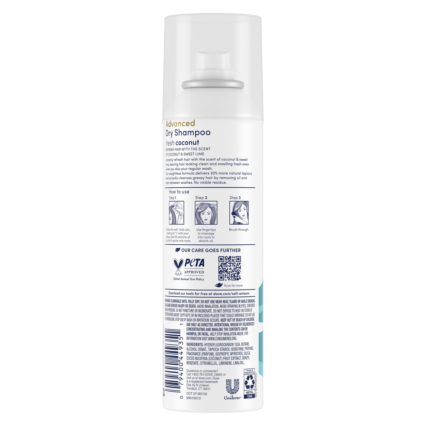 Dove Advanced Dry Shampoo - Fresh Coconut