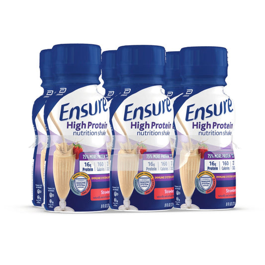 Ensure High Protein Nutrition Shakes 6 pk Bottles - Strawberry