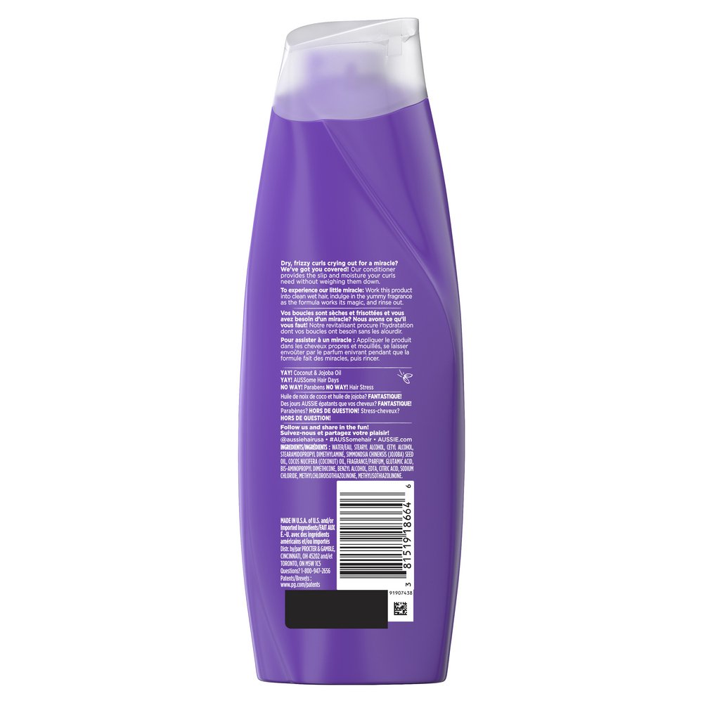 Aussie Miracle Curls Conditioner - Coconut & Jojoba Oil