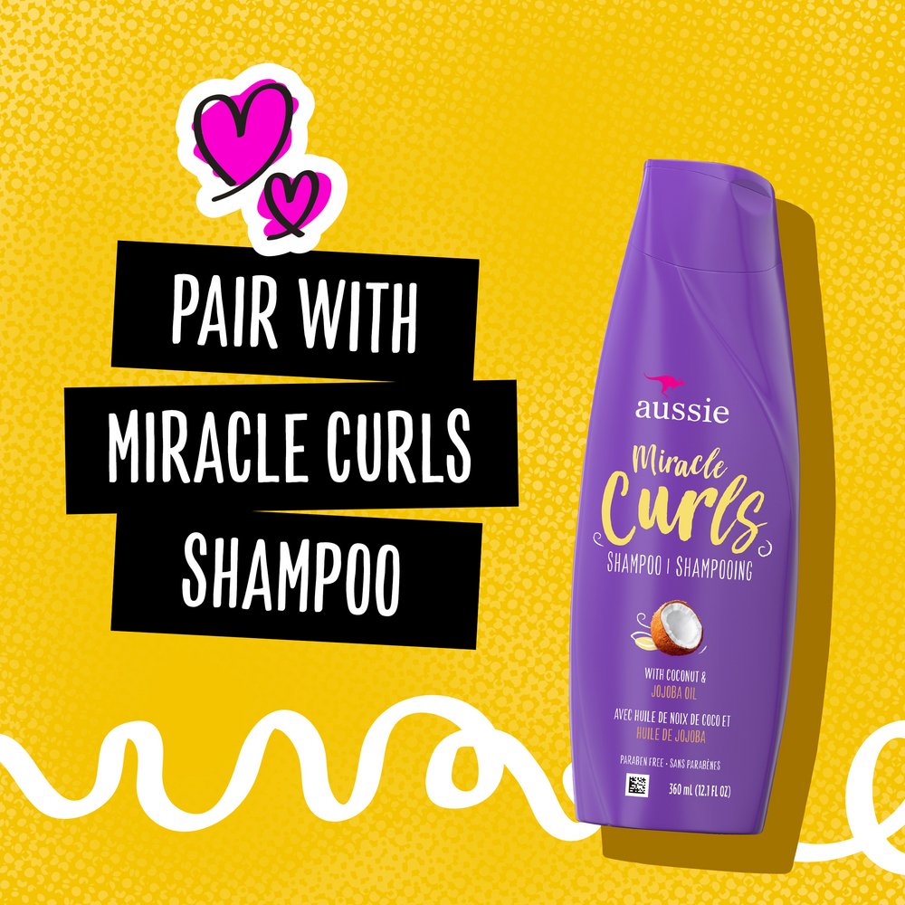 Aussie Miracle Curls Conditioner - Coconut & Jojoba Oil