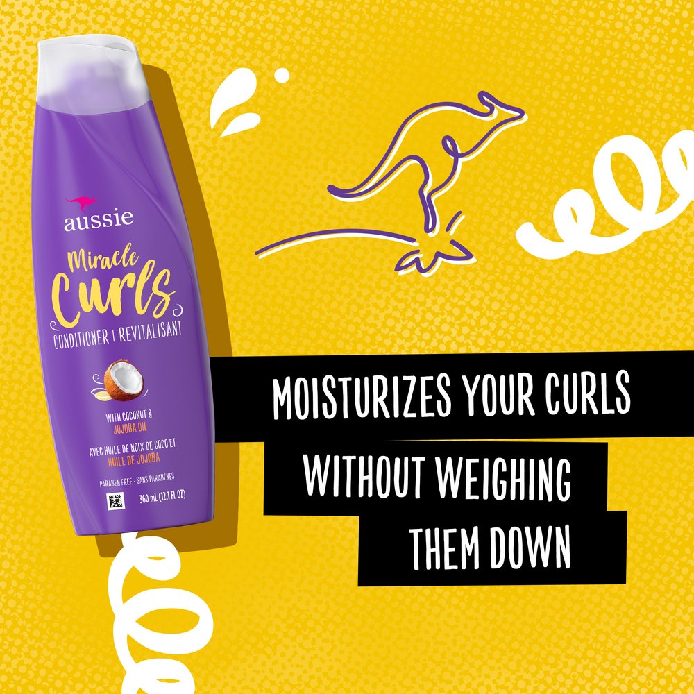 Aussie Miracle Curls Conditioner - Coconut & Jojoba Oil