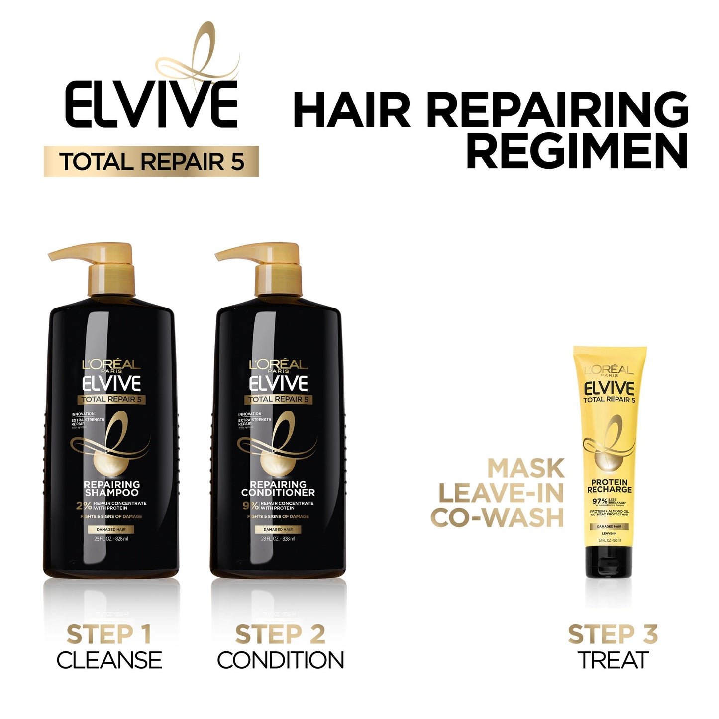 L'Oréal Paris Elvive Total Repair 5 Protein Recharge Leave-In Conditioner