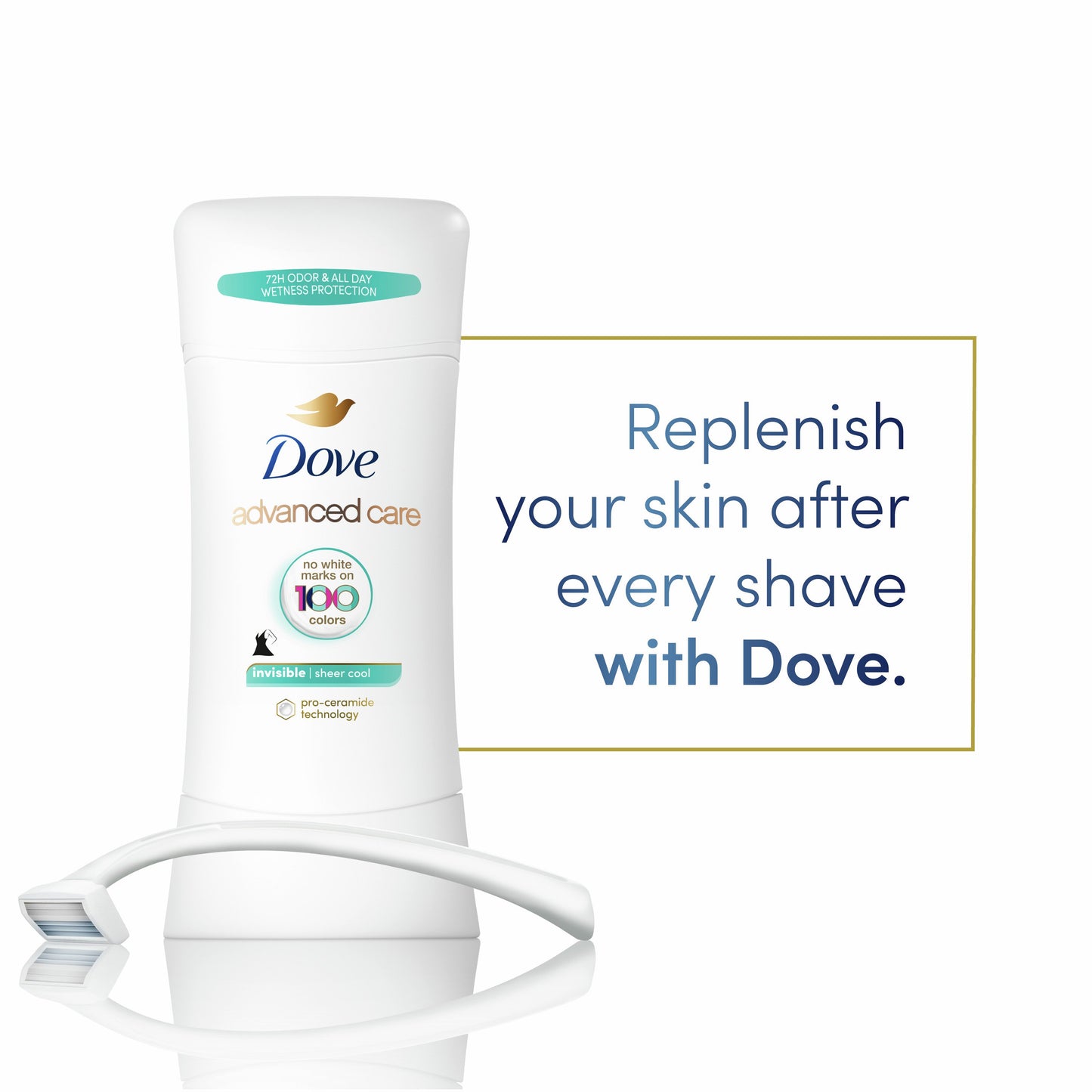 Dove Advanced Care Invisible Antiperspirant Deodorant - Sheer Cool