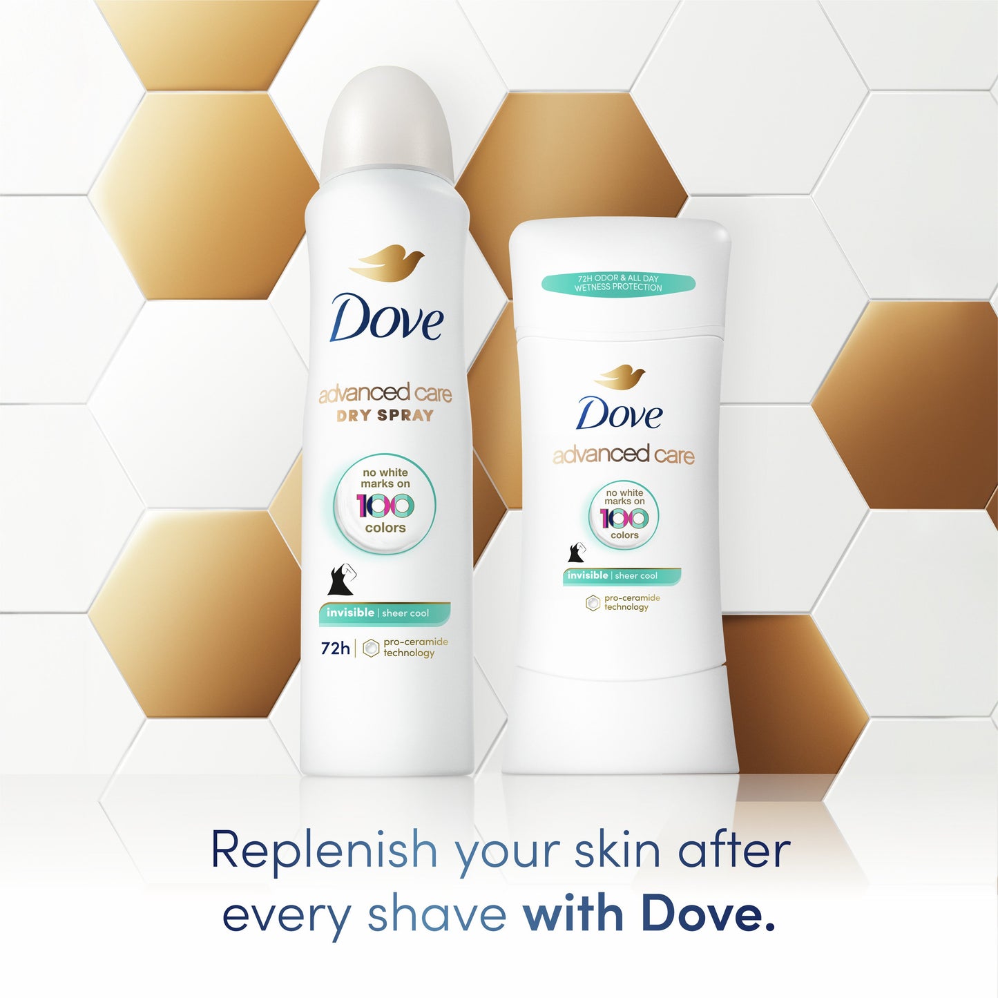 Dove Advanced Care Invisible Antiperspirant Deodorant - Sheer Cool