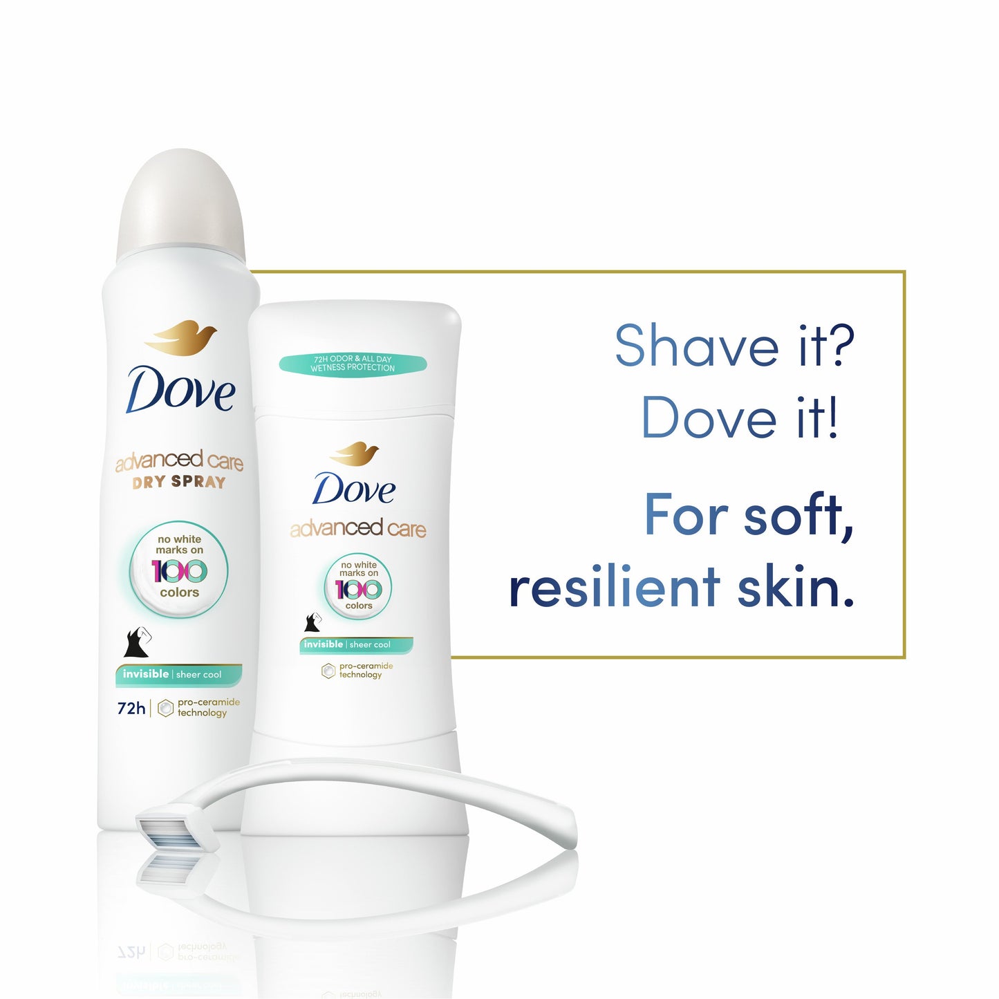 Dove Advanced Care Invisible Antiperspirant Deodorant - Sheer Cool