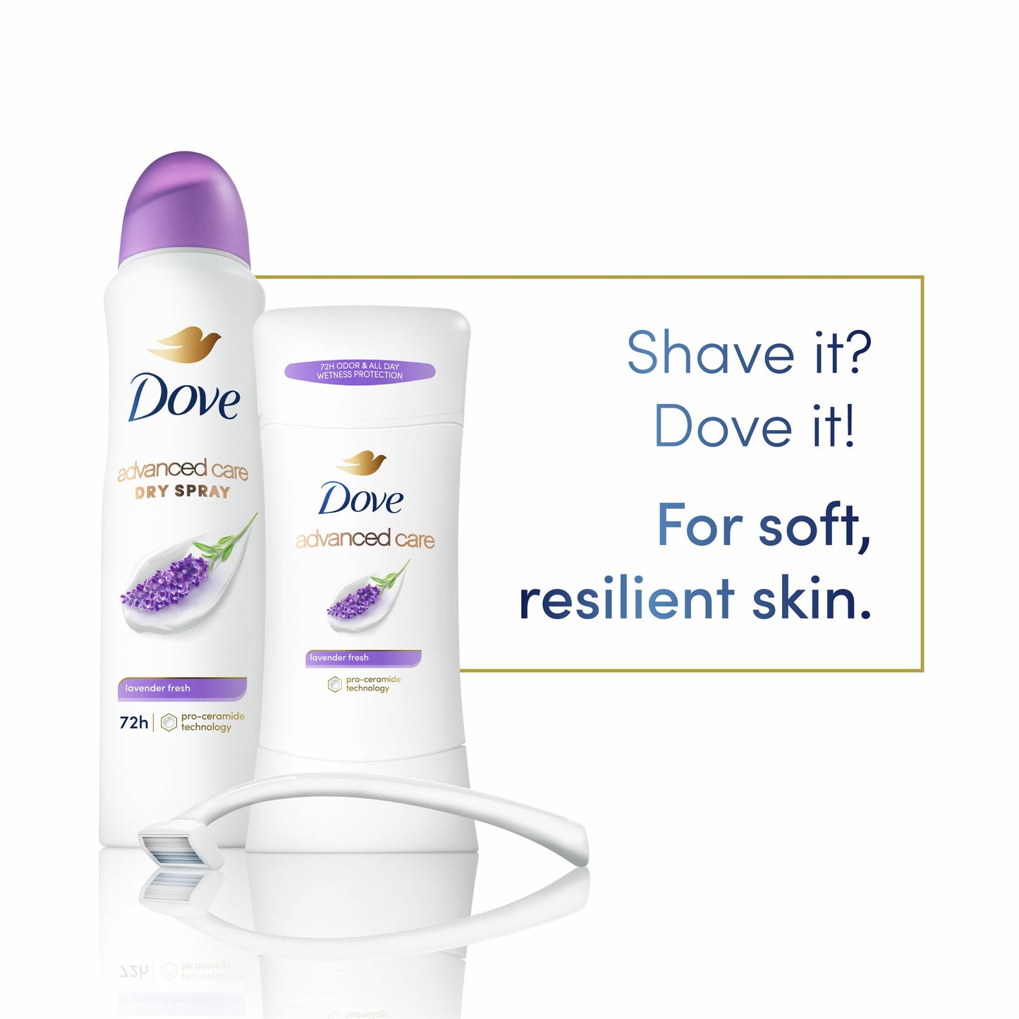 Dove Advanced Care Dry Spray Antiperspirant Deodorant - Lavender