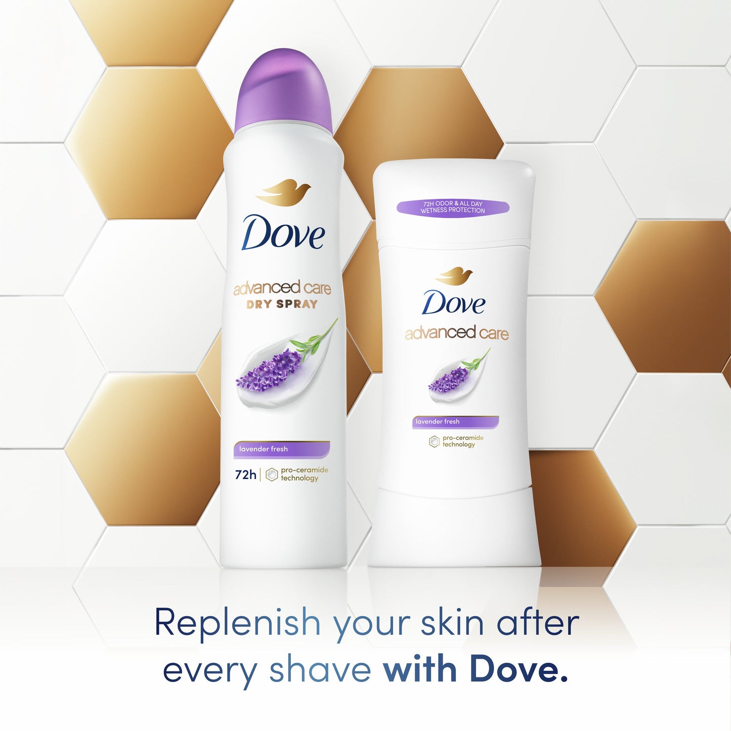 Dove Advanced Care Dry Spray Antiperspirant Deodorant - Lavender