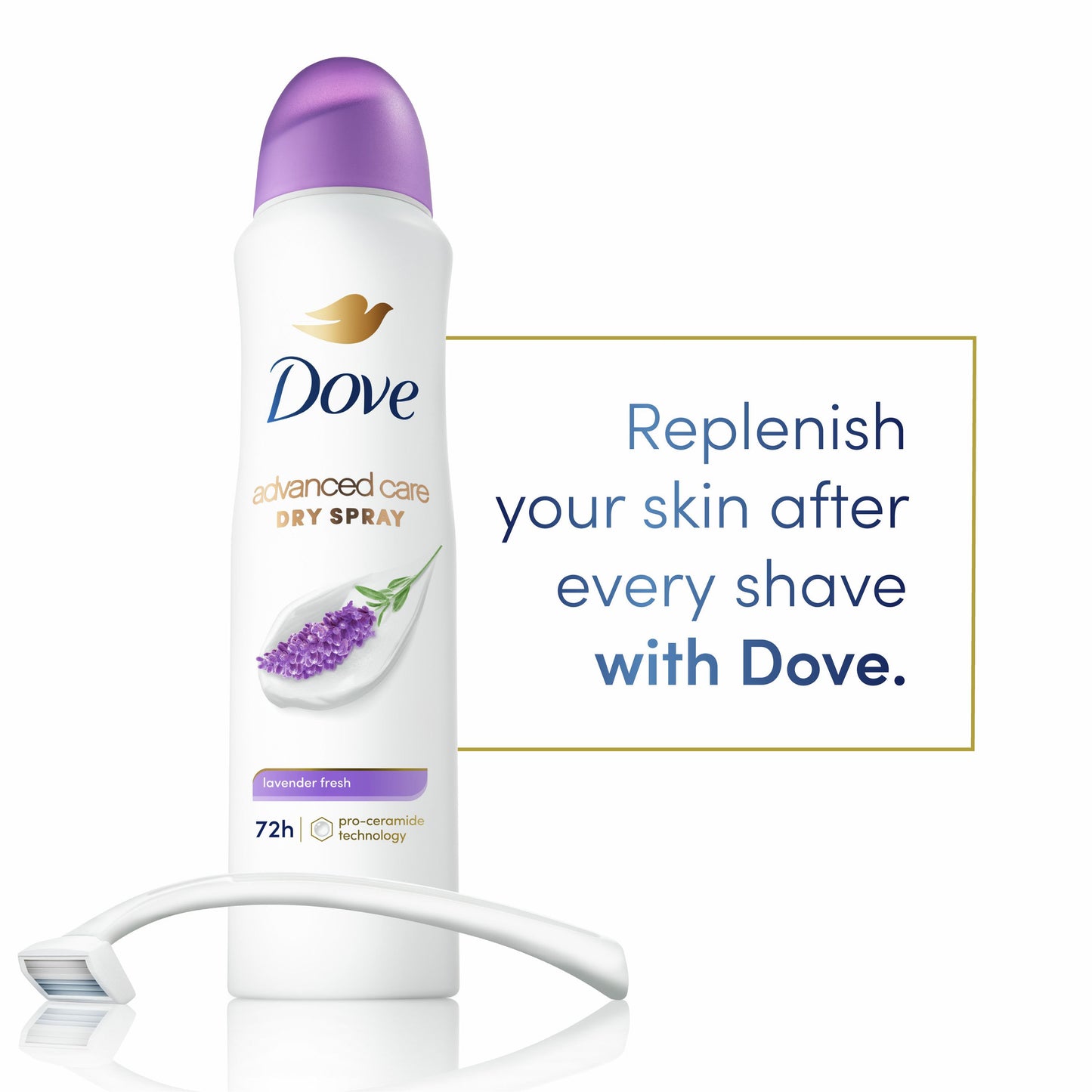Dove Advanced Care Dry Spray Antiperspirant Deodorant - Lavender