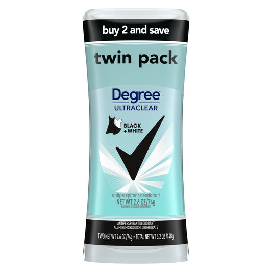 Degree UltraClear Antiperspirant Deodorant - Black+White, 2.6 oz