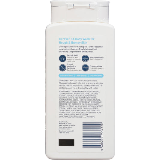 CeraVe SA Body Wash For Rough & Bumpy Skin